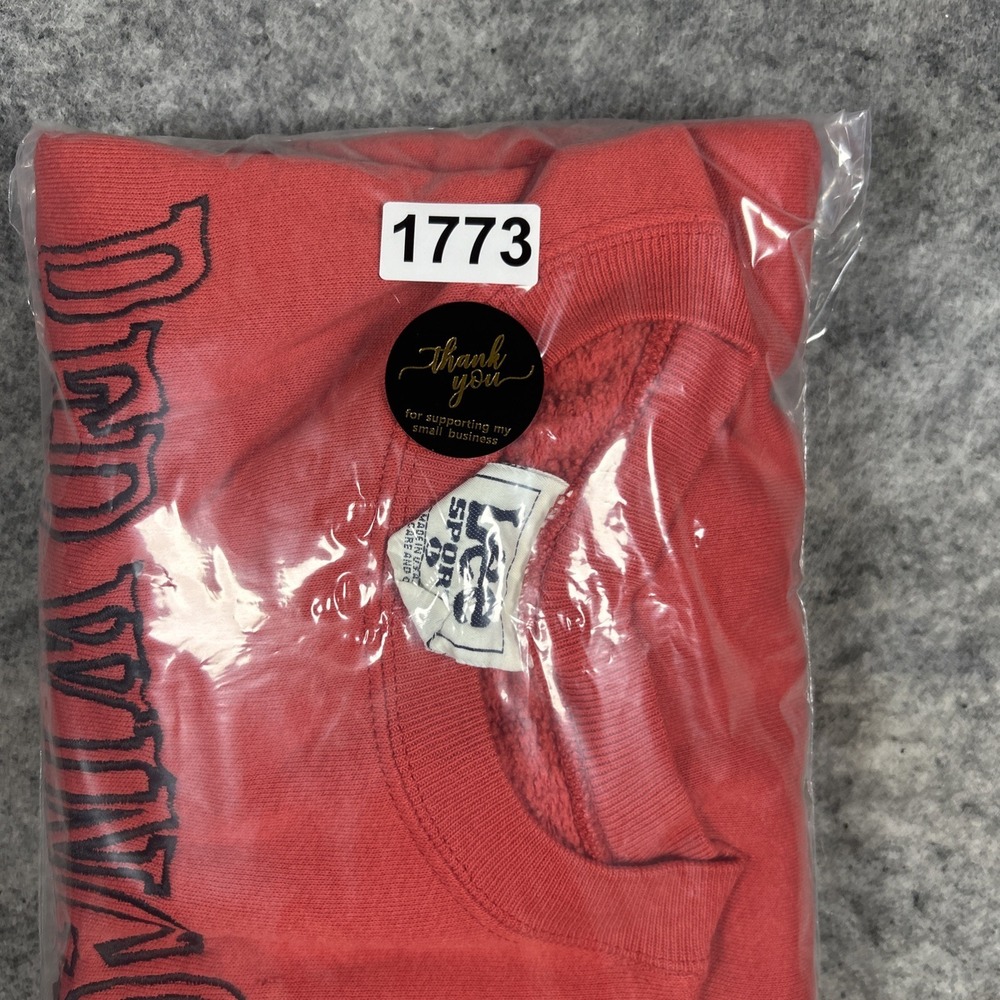 Vintage Detroit Red Wings Lee Sports Large Red Sweatshirt Crewneck Embroidered - Picture 8 of 8